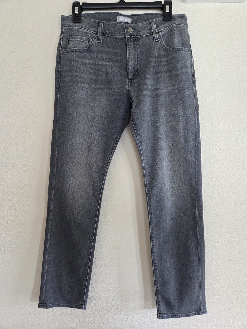 Ash & Erie Mens Essential Jeans Size 30×29 New Concrete Wash